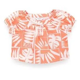 u.s. polo assn. Girls Tropical Print Relaxed Fit Round-Neck Top-picture-16