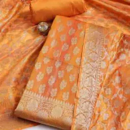 mbz.in by meena bazaar Women 3-Piece Unstitched Dress Material-picture-16