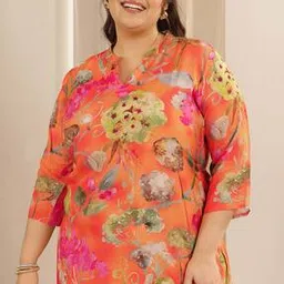 extra love by libas Women Floral Print Straight Tunic-picture-48
