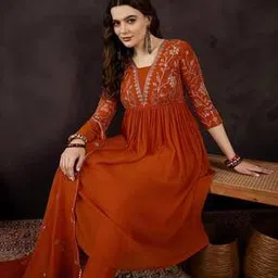 tanuka Women Embroidered Straight Kurta Set-picture-31