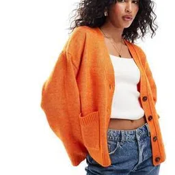asos design Women Boxy Fit Cardigan with Insert Pockets-picture-41