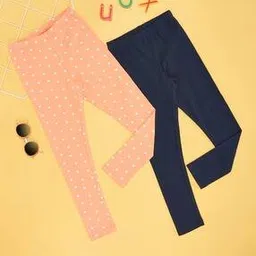 yu by pantaloons Girls Pack of 2 Printed Leggings-picture-33