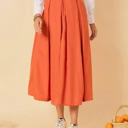 uptownie Women Flared Skirt with Insert Pocket image 1