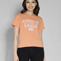 american eagle Women Typographic Print T-shirt-picture-40