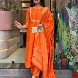 nyrika Women Embroidered Straight Kurta Set-picture-37