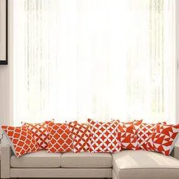 sej by nisha gupta Pack of 8 16" x 16" Geometric Cushion Covers-picture-25