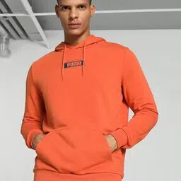 puma Brand Print Regular Fit Hoodie with Kangaroo Pocket-picture-10