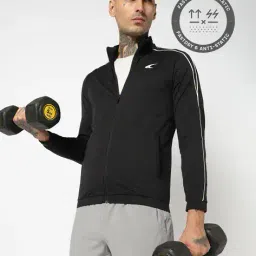 performax Men Regular Fit Training Elsto Track Jacket image 1
