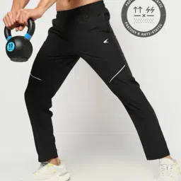 performax Men Straight Track Pants with Contrast Piping image 1