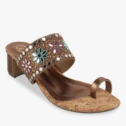 catwalk Women Embellished Slip-On Chunky Heels image 1