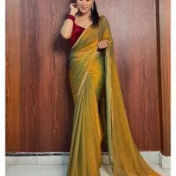 ri-wah Women Traditional Saree with Unstitched Blouse Piece       -picture-26
