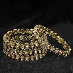 nmii Set of 4 Women Stone Work Slip-On Bangles-picture-27