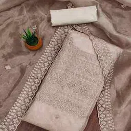 nyrika Women Embroidered 3-Piece Unstitched Dress Material-picture-23