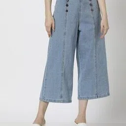project eve Women Light-Wash Relaxed Fit Wide-Leg Jeans-picture-14