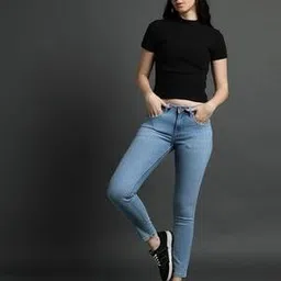 lee cooper Women Mid-Wash Slim Fit Jeans-picture-53