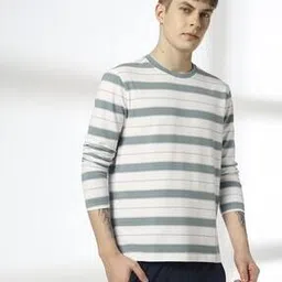teamspirit Men Eng Striped Yd Crush Regular Fit Crew-Neck T-Shirt-picture-42