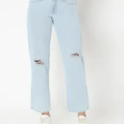 spykar Women Lightly Washed Straight Fit Jeans-picture-30