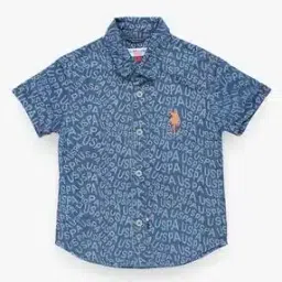 u.s. polo assn. Boys Logo Print Regular Fit Shirt-picture-41