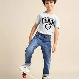 us polo assn. Boys Mid-Wash Skinny Fit Cotton Jeans-picture-33