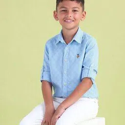 us polo assn. Boys Checked Regular Fit Cotton Shirt-picture-18