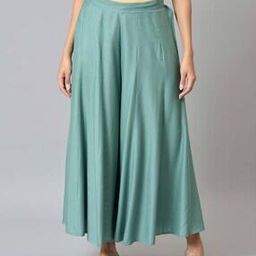 w Printed Flared Palazzos-picture-1