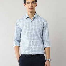 arrow Men Checked Slim Fit Cotton Shirt-picture-38