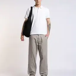 altheory by azorte Textured Straight Fit Trousers-picture-35