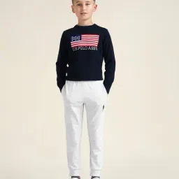 u.s. polo assn. Boys Regular Fit Track Pants with Drawstring Fastening image 1