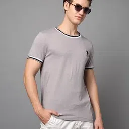 u.s. polo assn. Men Slim Fit Crew-Neck T-Shirt with Logo Embroidery-picture-33