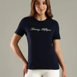 tommy hilfiger Embroidered Regular Fit Crew-Neck T-Shirt-picture-25