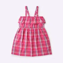lee cooper Checked A-Line Dress with Ruffle-picture-27