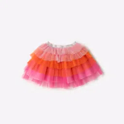 Colourblock Tiered Skirt-image-49
