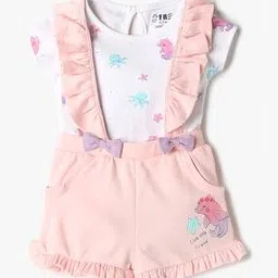 inf frendz Printed Dungaree and T-Shirt Set-picture-49
