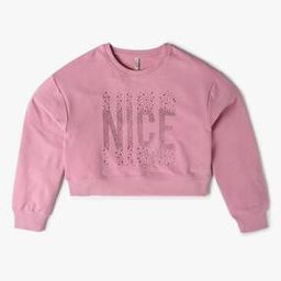 lee cooper Girls Embellished Regular Fit Round-Neck T-Shirt-picture-23