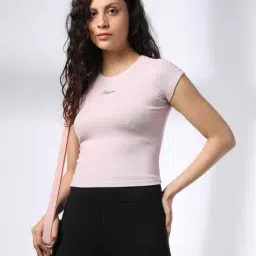teamspirit Women Fitted Round-Neck Crop Top image 1