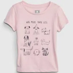 gap kids Graphic Print Organic Cotton Round-Neck T-Shirt-picture-48