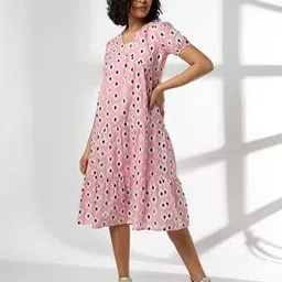 fusion Women Printed Tiered Dress-picture-45