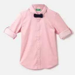 united colors of benetton Self Design Spread Collar Shirt-picture-30