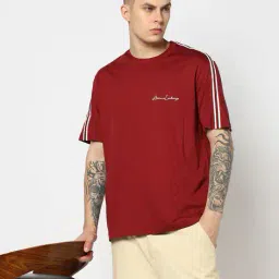 armani exchange Signature Brand Print Regular Fit Crew-Neck T-Shirt image 1