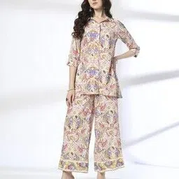 fusion Women Printed Shirt & Pants Set-picture-11