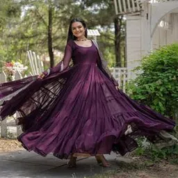 fashion basket Women Semi-Stitched Anarkali Dress Material-picture-32