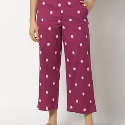 Ikat Print Cotton Straight Pants-image-46