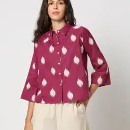 svrnaa by azorte Ikat Print Shirt-picture-8
