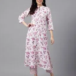 svaraa Women Floral A-line Kurta-picture-12
