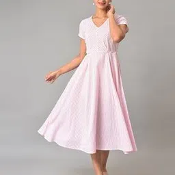 aurelia Striped Flared Dress-picture-53