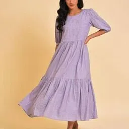 Embroidered Tiered Dress-picture-21