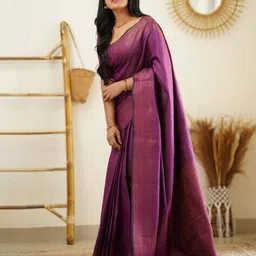 styleelite Women Banarasi Woven Saree with Tassels image 1