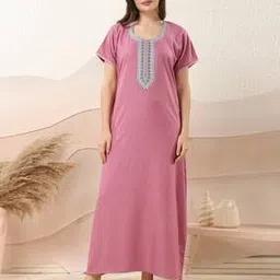 Women Classic Maxi Nightdress-image-60