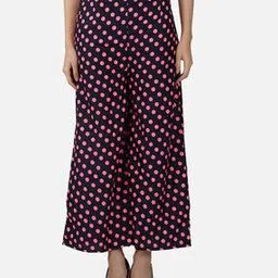 bcz Polka-dot Print Flared Palazzos-picture-29