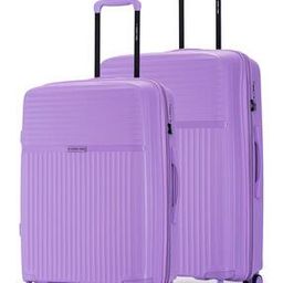 nasher miles Men Set of 2 Striped Trolley Bags with TSA Lock-picture-32